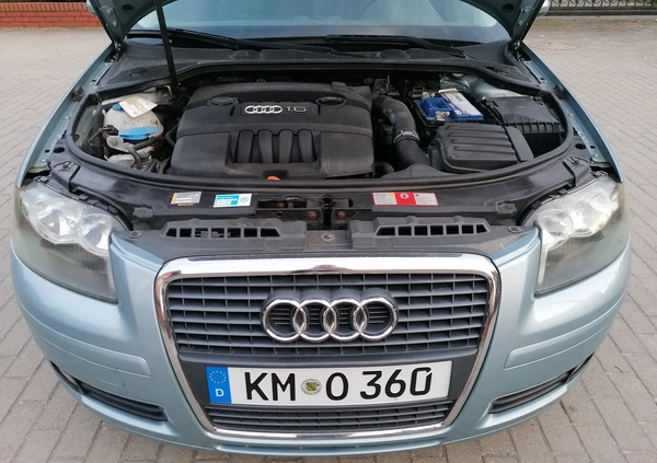 Audi A3 cena 18500 przebieg: 169398, rok produkcji 2006 z Janowiec Wielkopolski małe 529